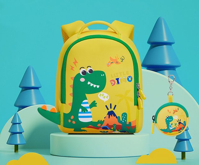 Kocotree Three dimensional Modeling Backpack Small Size Yellow Dinosaur Shop JB Design Backpacks Bags Pinkoi