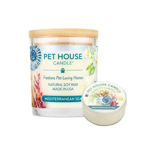毛寵世代旗艦店 【美國PET HOUSE】室內除臭寵物香氛蠟燭-地中海風情