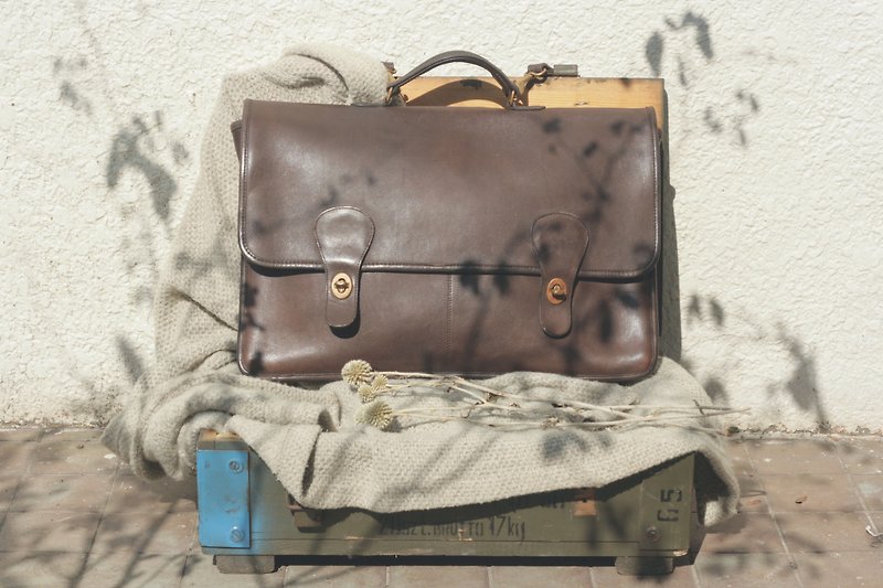 Leather bag _B005 - กระเป๋าเอกสาร - หนังแท้ สีนำ้ตาล