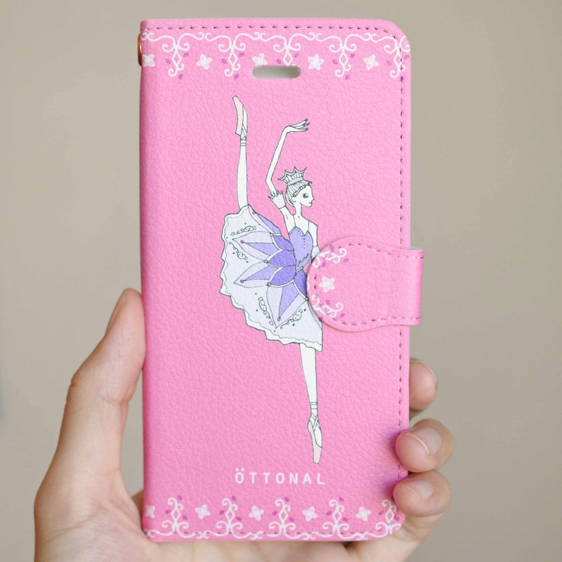 (iPhone) リラの精　手帳型スマホケース - 其他 - 其他材質 粉紅色