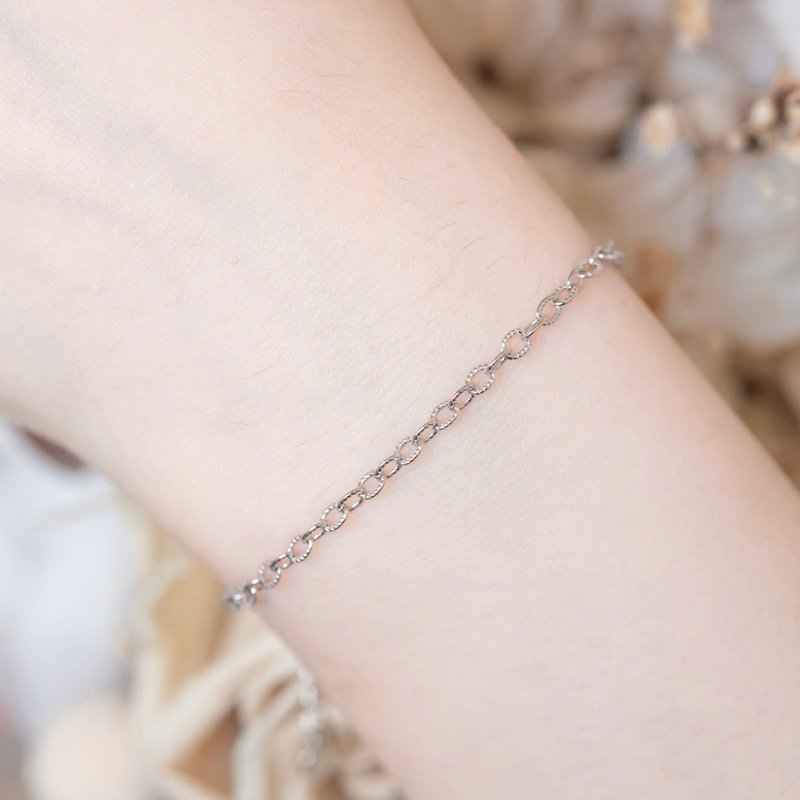 Neutral Pattern Style 925 Sterling Silver Bracelet - Bracelets - Sterling Silver Silver