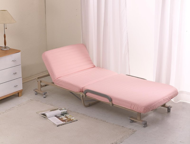 วัสดุอื่นๆ เครื่องนอน ขาว - Simple Life Free Assembly 14 Sections Folding Bed (Free Bed Bag)-Beige-S-22