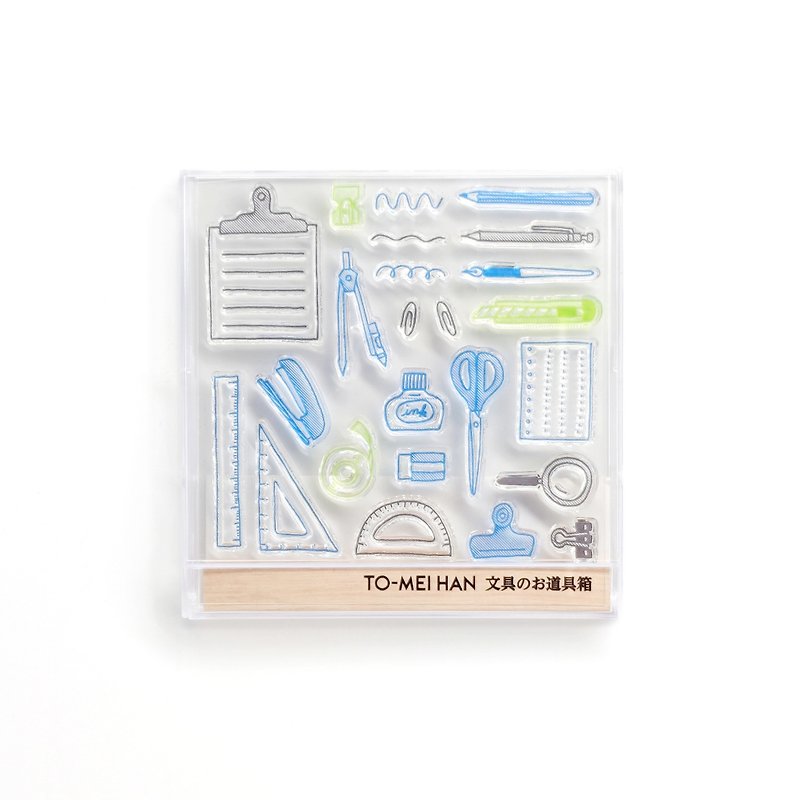 TO-MEI HAN stationery tool box - Stamps & Stamp Pads - Resin Transparent