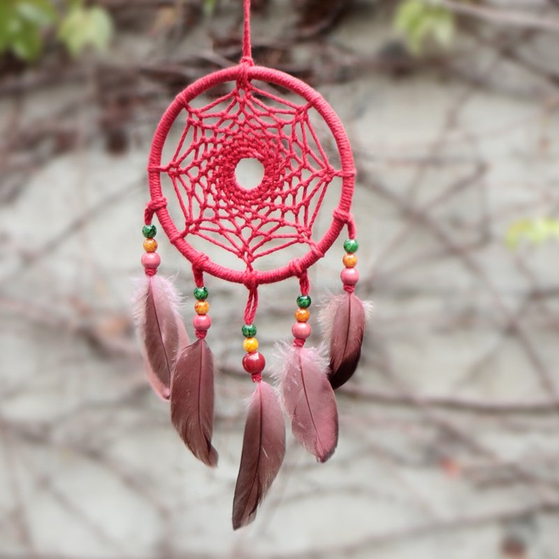 【Limited】Pure‧Life丨Unique Home Decoration Handwoven Dreamcatcher - Charm Red - Other - Other Materials Red