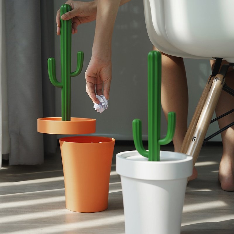 QUALY cactus trash can - Storage - Plastic Green