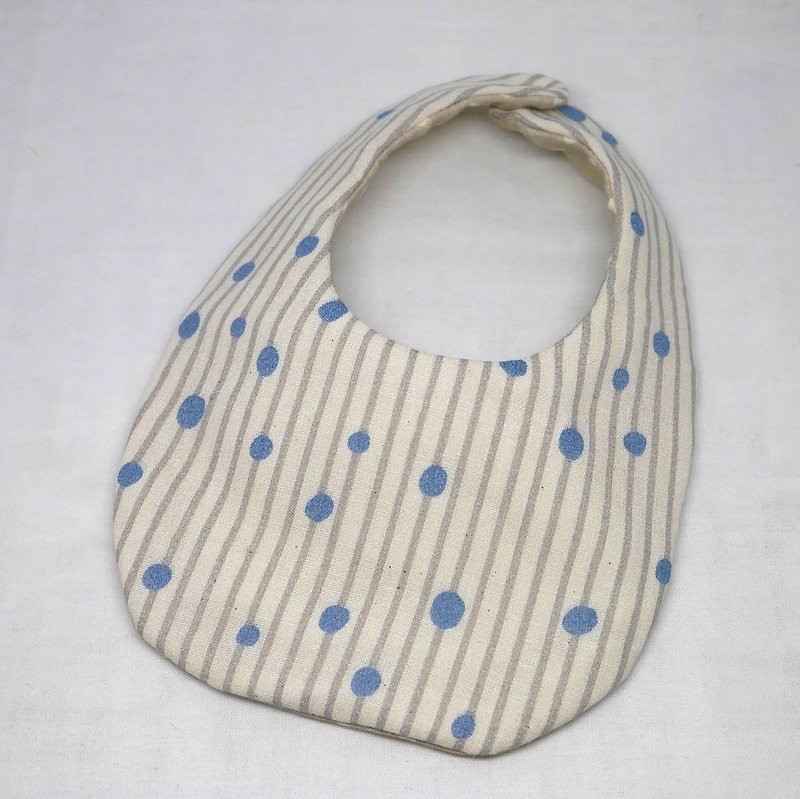 Japanese Handmade 4-layer-double gauze Baby Bib - ผ้ากันเปื้อน - ผ้าฝ้าย/ผ้าลินิน ขาว