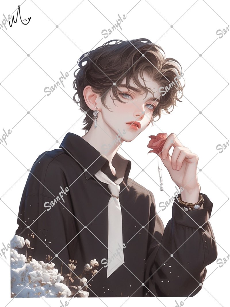 オリジナル人物ステッカー - 貼紙 - 紙 