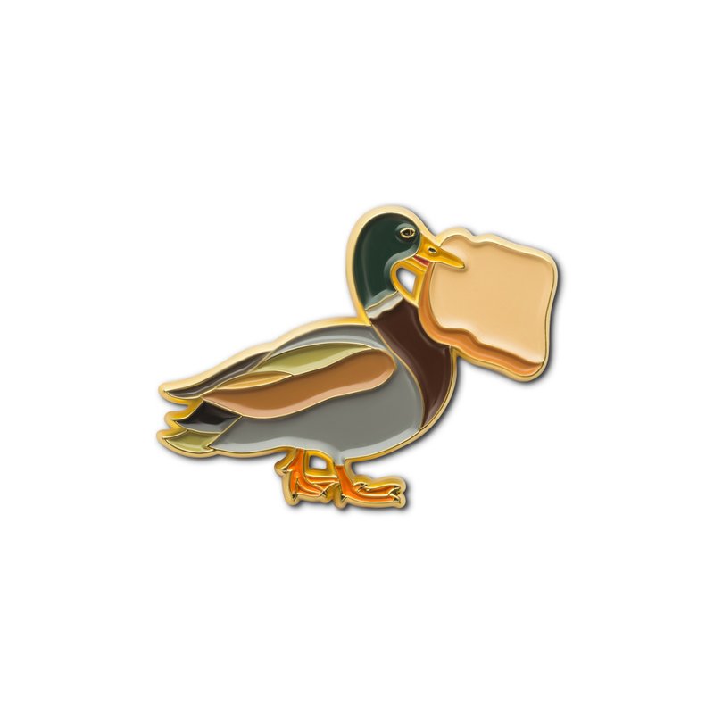 Enamel Pin Lucky Duck - 徽章/別針 - 琺瑯 多色