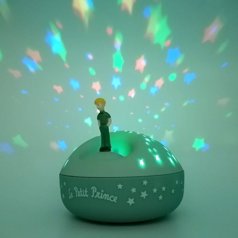 Trousselier - The Little Prince 小王子自轉投影燈 全橡膠粉綠 - 寶寶/兒童玩具/玩偶 - 橡膠 綠色