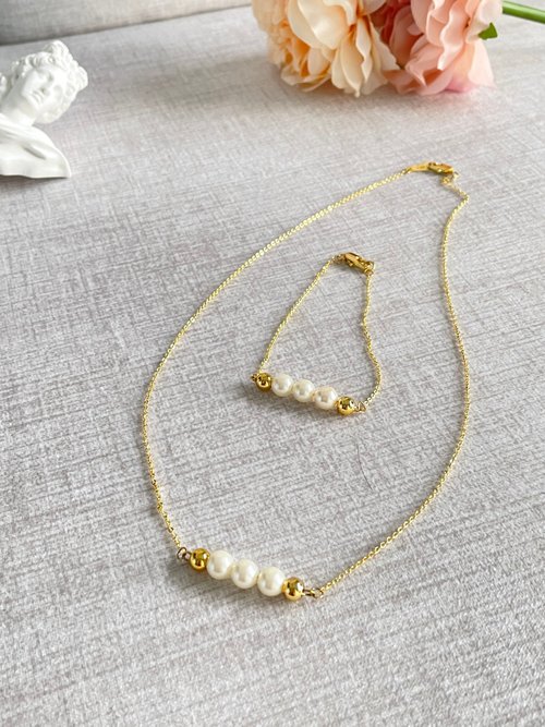 G.M. Urea Pearl 簡潔優雅必備款珍珠手鏈 Lady Pearl Bracelet
