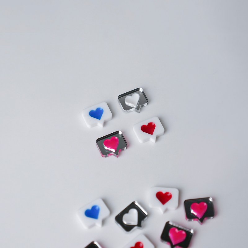 Like series - Earrings & Clip-ons - Acrylic Multicolor