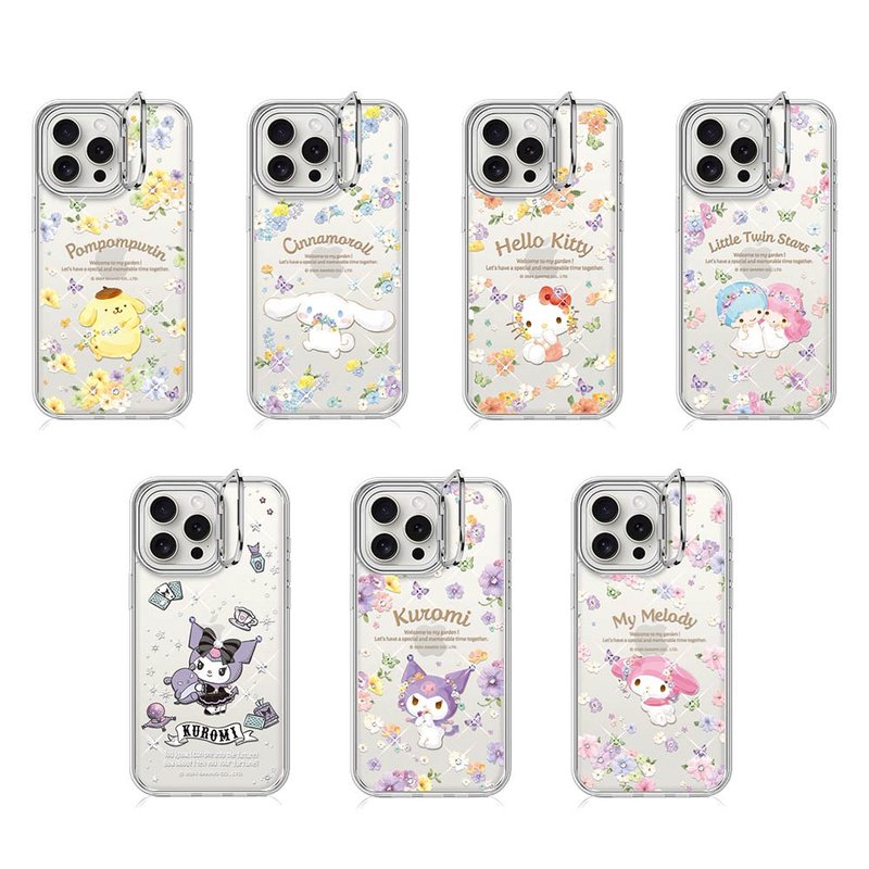 三麗鷗 iPhone 16系列軍規防摔隱形立架水晶彩鑽手機殼-多圖可選4 - 手機殼/手機套 - 其他材質 多色