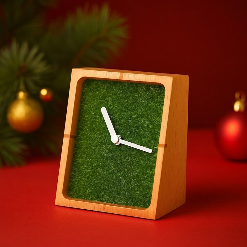 原木靜音桌鐘 禮物推薦 簡約療癒清新 居家必備 聖誕節交換禮物 - 時鐘/鬧鐘 - 木頭 多色