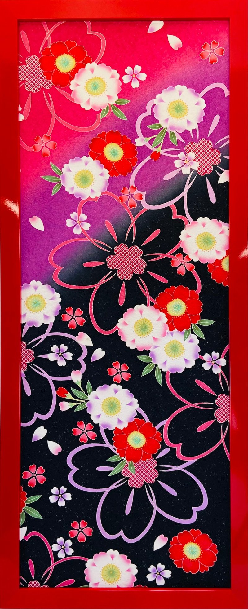 夜桜　よざくら - 壁貼/牆壁裝飾 - 其他材質 紅色