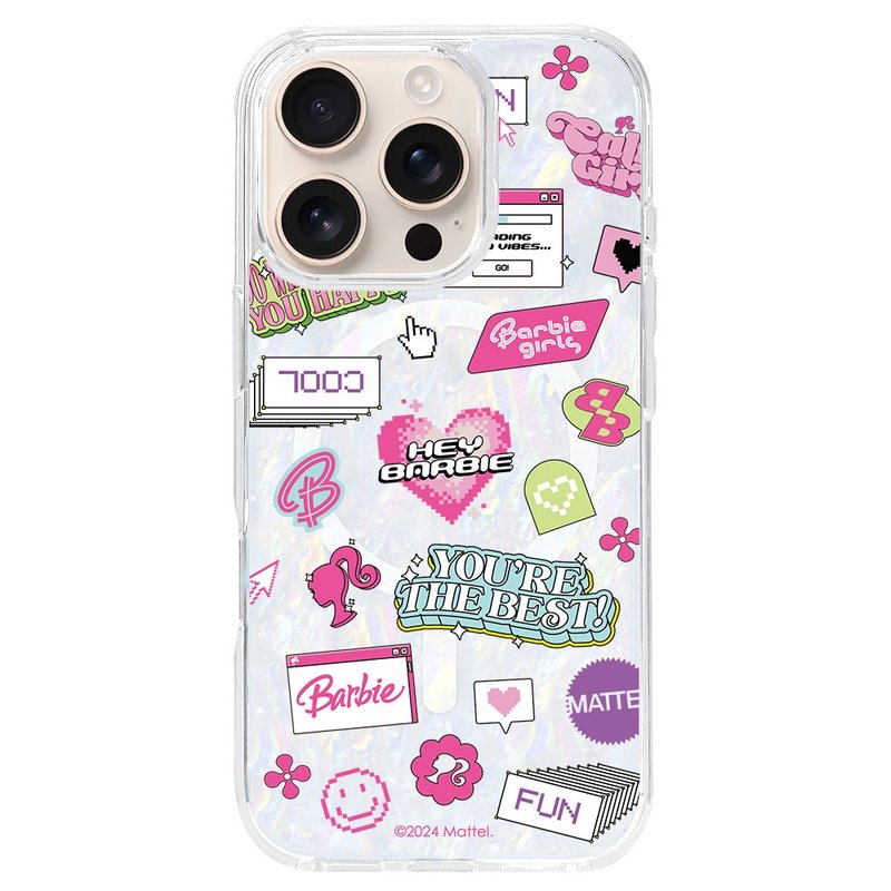 Barbie 芭比 夢遊Y2K 夢遊仙境 iPhone 16 15 14 13 12 Pro Max - 手機殼/手機套 - 貝殼 透明