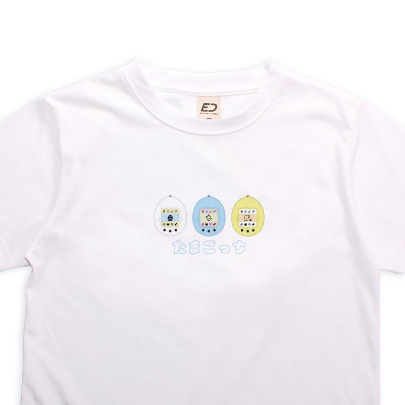 オーダー - 【台湾懐かし】たまごっちショートT/レディーストップス/メンズトップス/Tシャツ - Tシャツ - コットン・麻 ホワイト