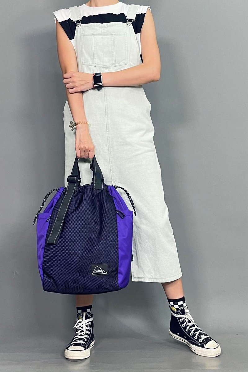 Jesse兩用背包 - 後背包/背包/書包 - 環保材質 紫色