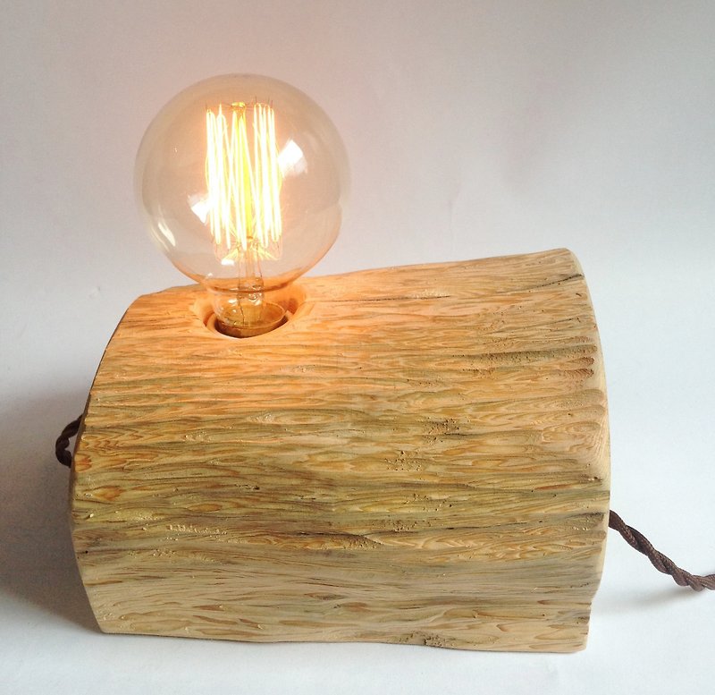 "CL Studio" [hand-carved cypress wood minimalist Wood for lighting] / S-77 - Lighting - Wood 