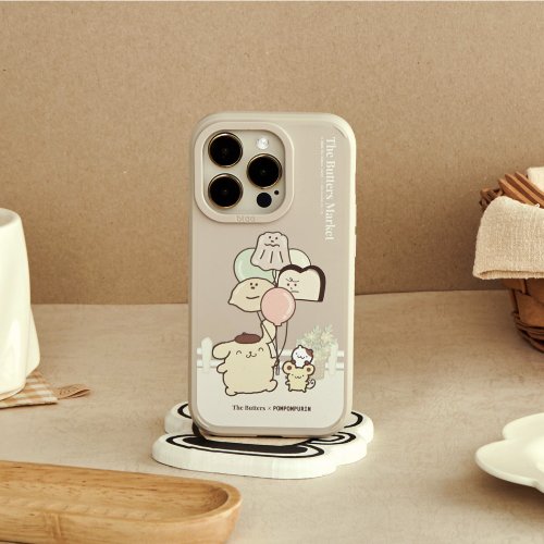 TOYSELECT 奶油家族x布丁狗可愛氣球峽谷強悍MagSafe iPhone手機殼