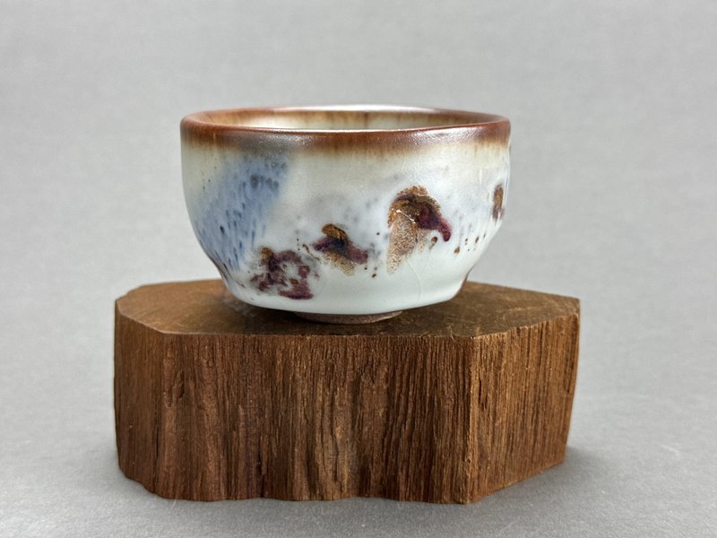 台灣【Handmade Cup】手拉坏釉變杯12 - 杯子 - 陶 白色
