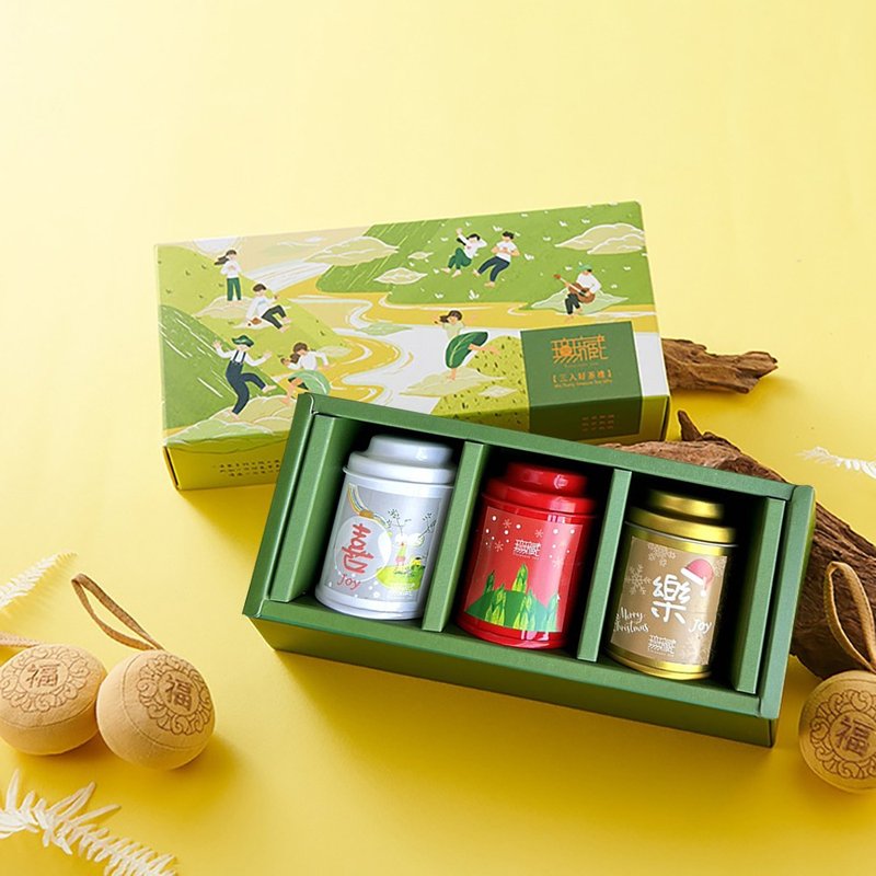 T1 [Christmas Charity Gift Box] Wuzang Alishan Story Tea 3-piece Coffret[Fresh Style] - Tea - Other Materials Multicolor