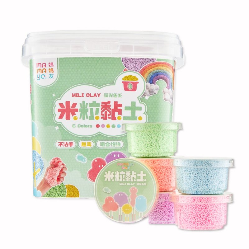 mamayo 米粒黏土螢光六色組 - 寶寶/兒童玩具/玩偶 - 其他材質 