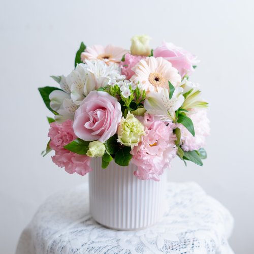 玉屋 TAMAYA Flowers & Plants 夢幻粉白盆花