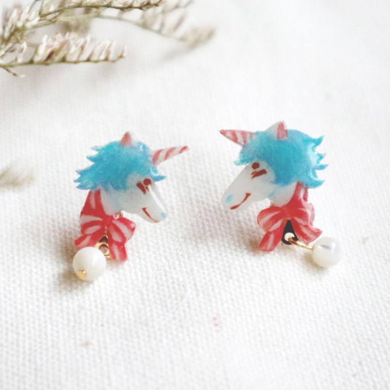 Unicorn earrings - Earrings & Clip-ons - Plastic 