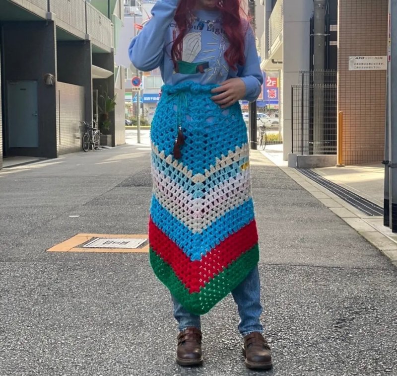 グラニースカート - スカート - その他の素材 