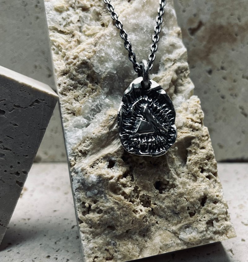 三角化石墜飾 - 吊飾/掛飾 - 銀 