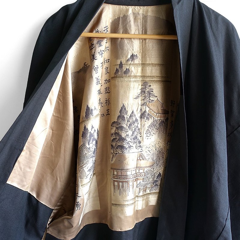 │Slowly │ Japanese antique - light kimono long version of the jacket N28 │ ancient. Vintage. Retro. - Women's Casual & Functional Jackets - Other Materials Multicolor