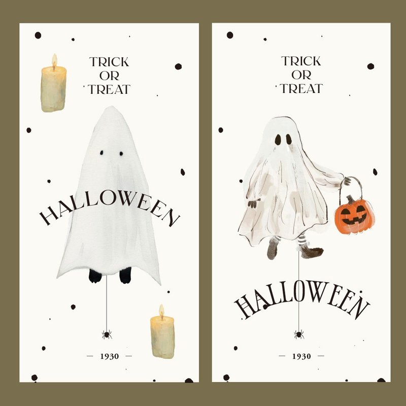 alloween sticker Halloween packaging deco gift 45 sheets  ステッカー - สติกเกอร์ - กระดาษ หลากหลายสี