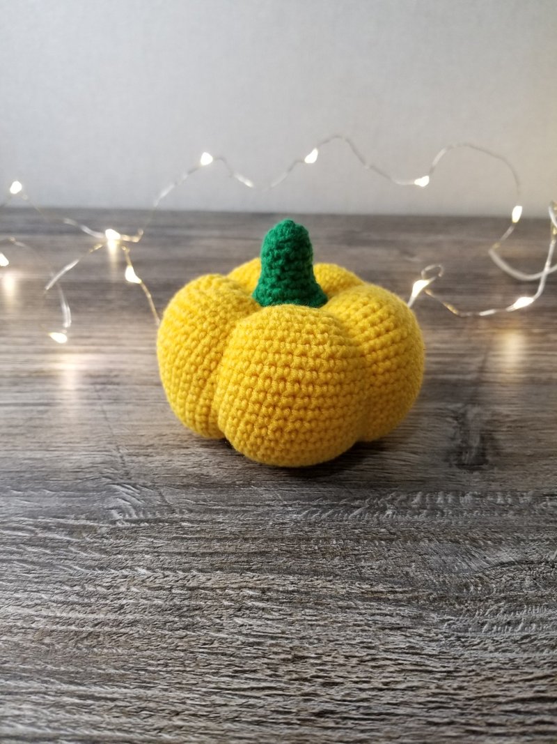 Pumpkin autumn decor Halloween decoration crochet pumpkin fall decor boho - Stuffed Dolls & Figurines - Cotton & Hemp 