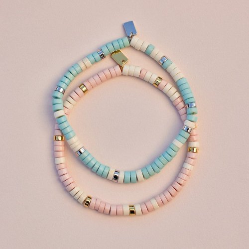 Pura Vida 臺灣總代理 Pura Vida 美國手工 SEALIFE 伸縮式衝浪手環手鍊 (兩色可選)