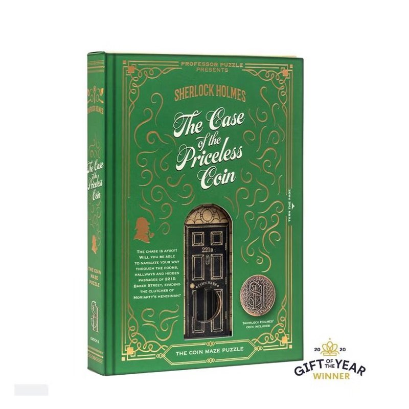 英國Professor Puzzle福爾摩斯-貝克街公寓(尋找金幣) - 桌遊/卡牌 - 木頭 金色