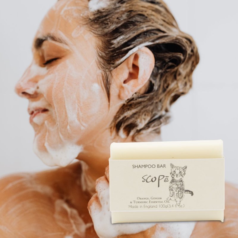 【SCOPē】Ayurvedic Turmeric Sweet Orange Shampoo Soap 100g-Good Popularity Gift - แชมพู - สารสกัดไม้ก๊อก 