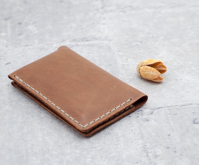 Works Business Card Holder Taoyuan Course Leather Wallet Custom Gift Diy Handmade Graduation Be Two Work Goods I