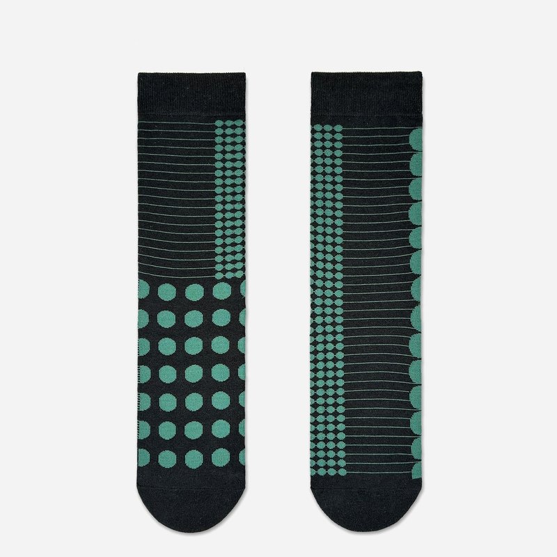 pine_dot / cotton / irregular / socks - Socks - Cotton & Hemp Green