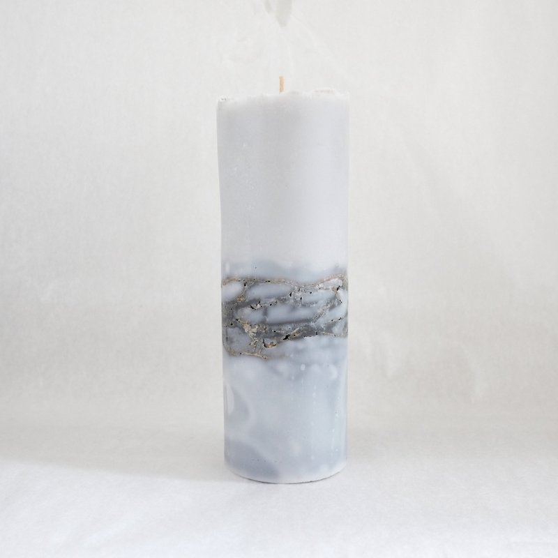 S ekai / World Candle (Large) - Candles & Candle Holders - Wax Gray