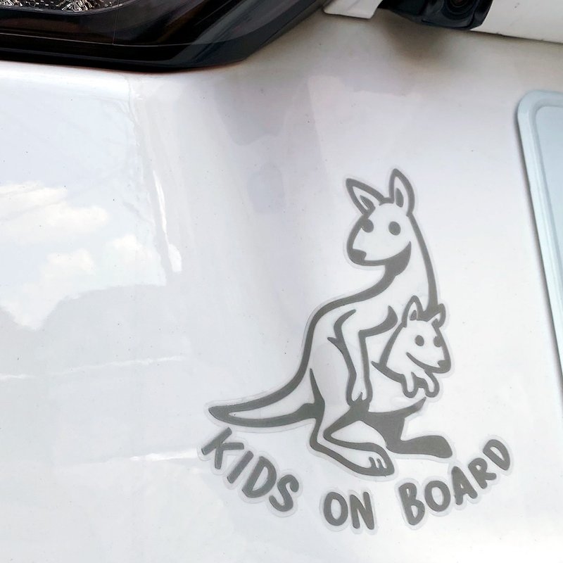 baby in car cute baby car sticker car baby sticker australian kangaroo koala - Stickers - Waterproof Material White