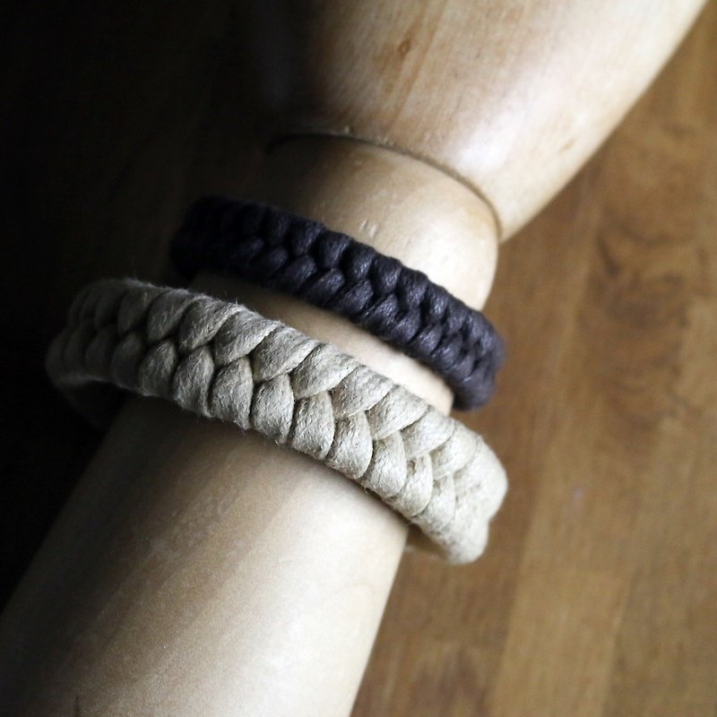 // Neutral weaving bracelet lovers ring // vb002 - Bracelets - Cotton & Hemp Multicolor