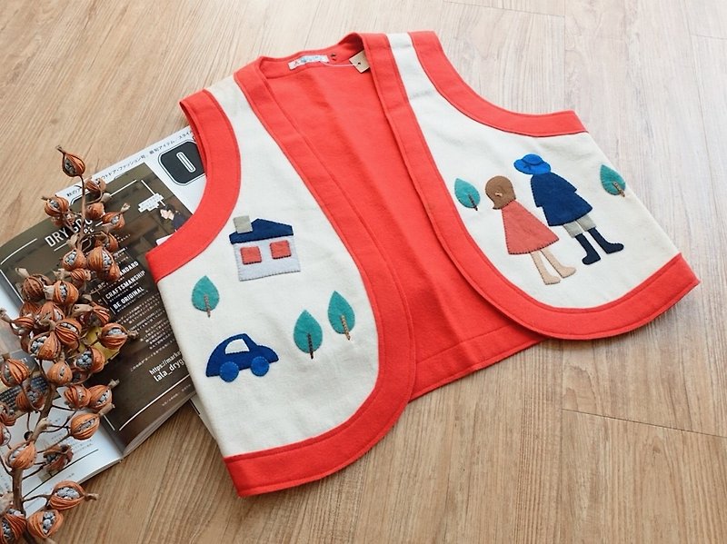 Vintage / vest no.58 tk - Women's Vests - Other Materials Multicolor