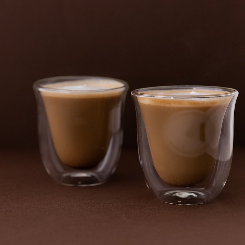 La Cafetiere / Double-layer glass jack cup / 200ml (2 pieces) - Glasses - Glass Transparent