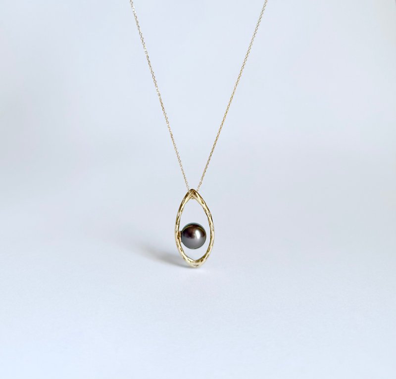 Tahitian pearl pendant  60cm - 手鍊/手環 - 貴金屬 金色