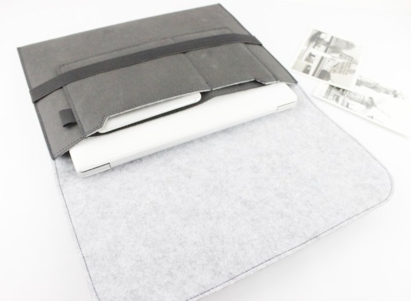 Customizable Washable Kraft Paper Case Laptop Case MacBook 13.3 Air Computer Case 090 - Tablet & Laptop Cases - Polyester 