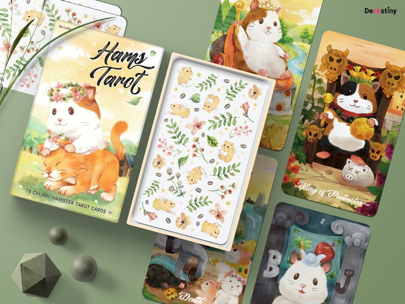 78pcs Hams Tarot by Deckstiny - บอร์ดเกม - กระดาษ ขาว