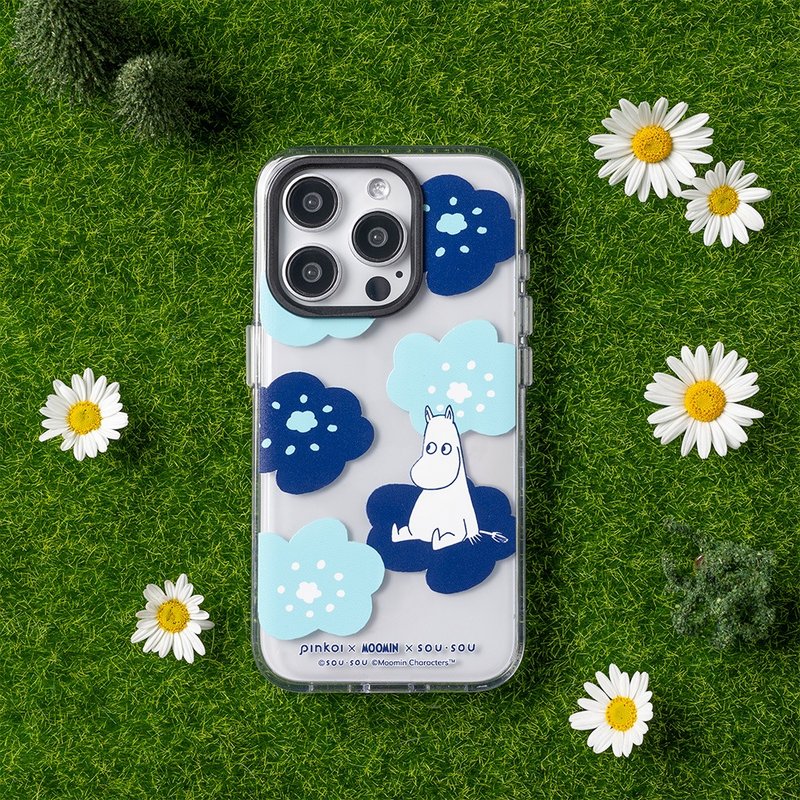 Clear transparent anti-fall phone case∣Moomin-Smile for iPhone: - Phone Cases - Plastic Transparent