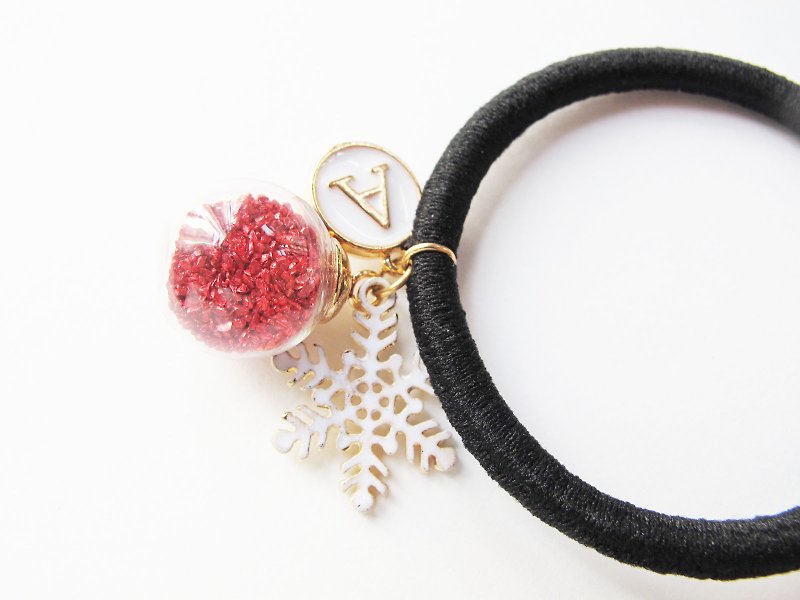 Rosy Garden Red planet pieces with custom made english letter hair band - เครื่องประดับผม - แก้ว สีแดง