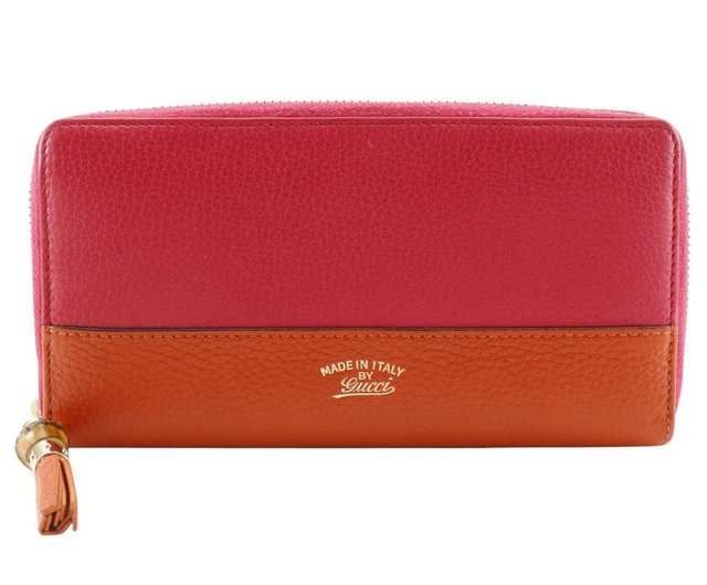 日本直送】グッチGUCCI ラウンドファスナー長財布バンブー