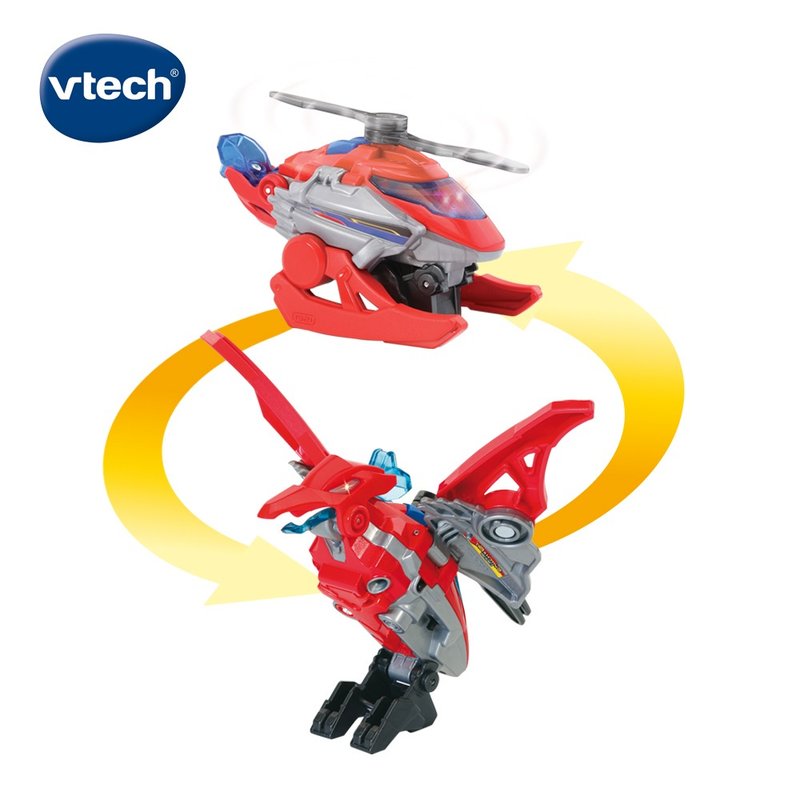 Vtech sound and light transforming dinosaur car-Pterosaur-Sol - Kids' Toys - Plastic 